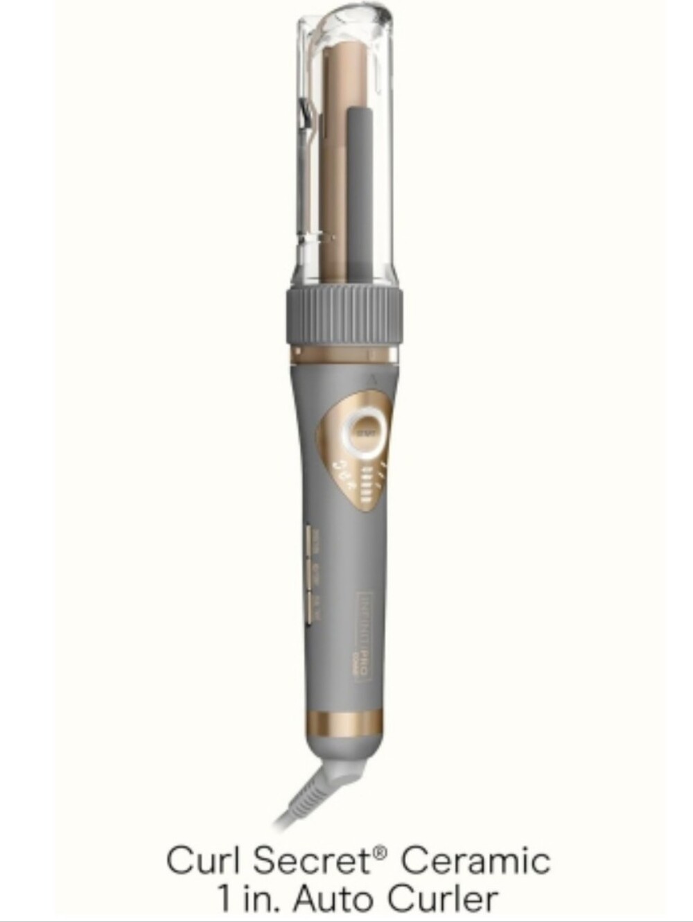 Curl Secret Ceramic 1" Auto Curler in Gray & Gold